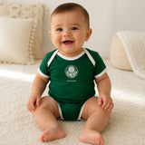 Body Bebê Verde Palmeiras – Personalizado com Nome e Número