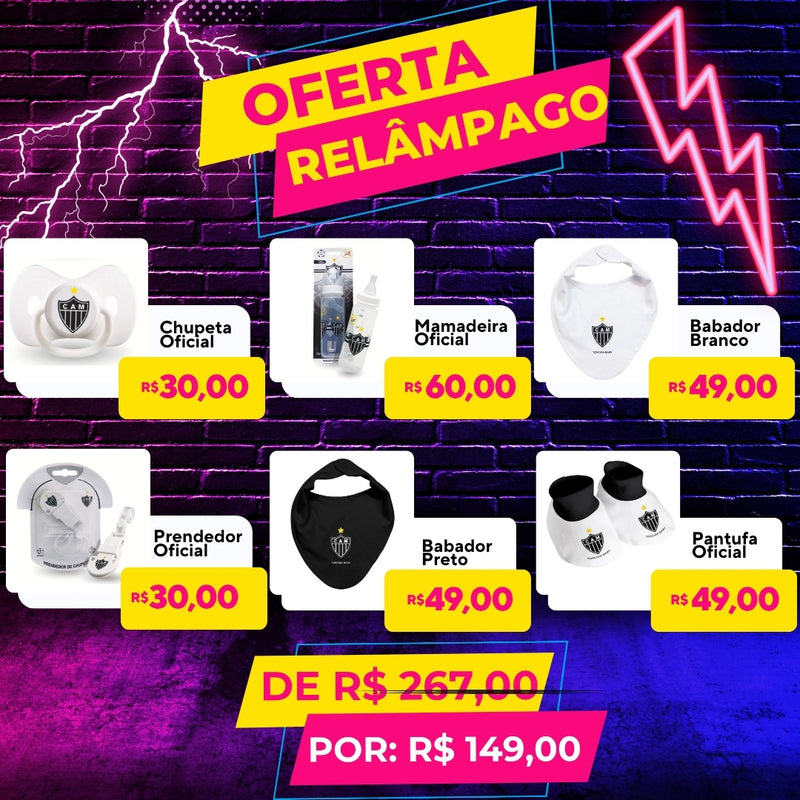 Kit Completo de Acessórios do Atlético Mineiro