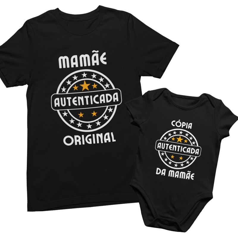 Kit Preto Cópia Autenticada da Mamãe