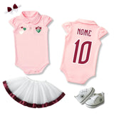 Body Bebê Rosa Fluminense – Personalizado com Nome e Número