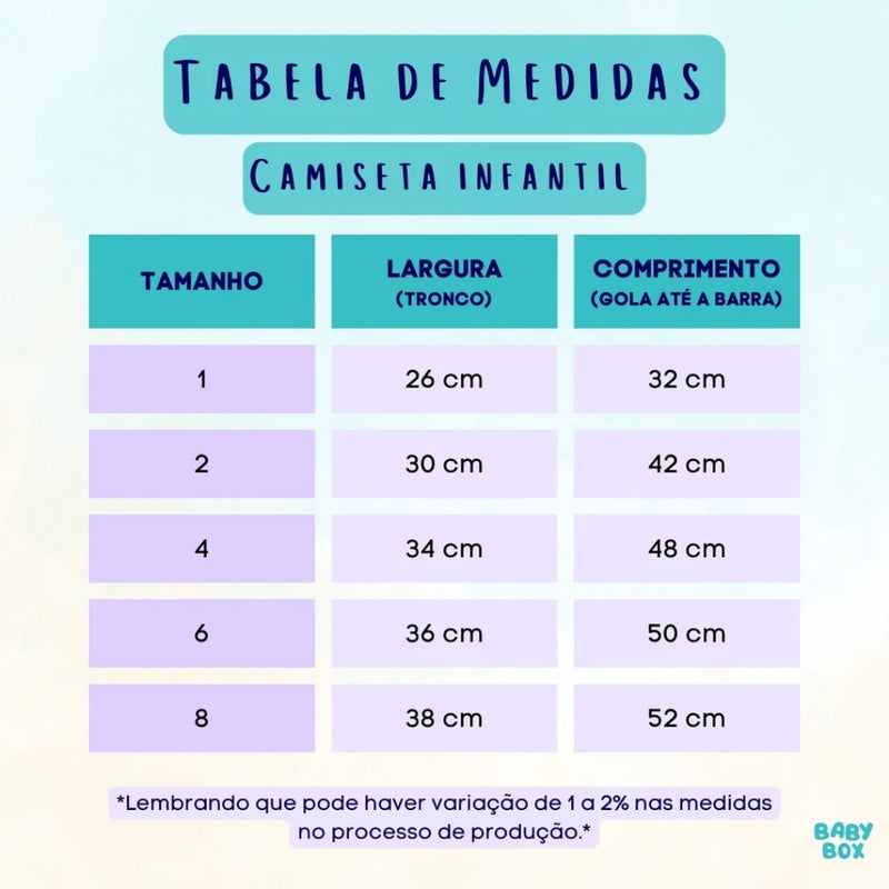 Camiseta Infantil Personalizada Sua Ideia Aqui