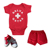 Conjunto "SALVA-GATAS" com Body, Tênis e Shorts