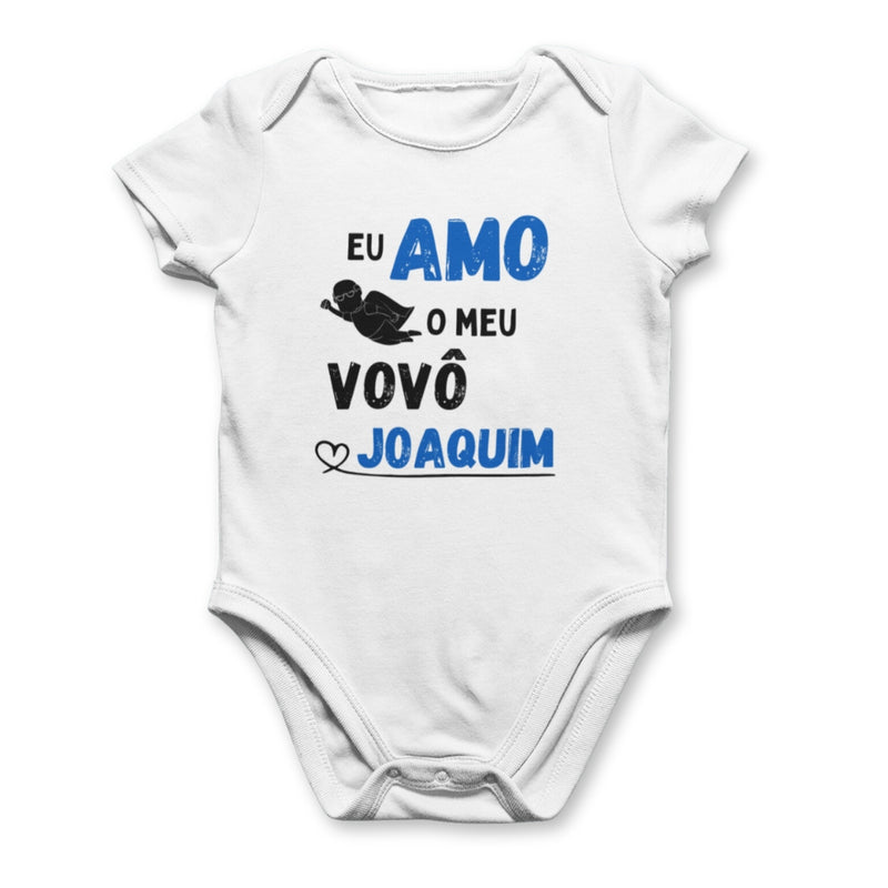 Body Personalizado Com Nome Amo Meu Vovô