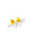 Faixa de Bebê Branca e Dourada