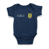 Body Bebê Azul Marinho da PRF Polícia Rodoviária Federal Personalizado com Nome