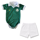 Body Bebê Oficial Proteção UV Verde Palmeiras – Personalizado com Nome e Número