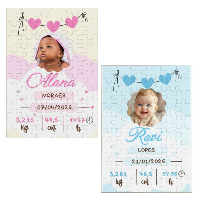 Quebra-Cabeças Dia do Nascimento 21x30 cm A4