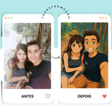 Quebra-Cabeças Personalizado Cartoonizado A4