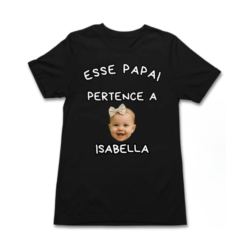 Kit Camiseta e Body Esse Papai Pertence a...
