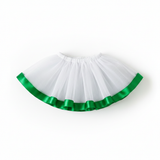 Saia de Tule Branca e Verde