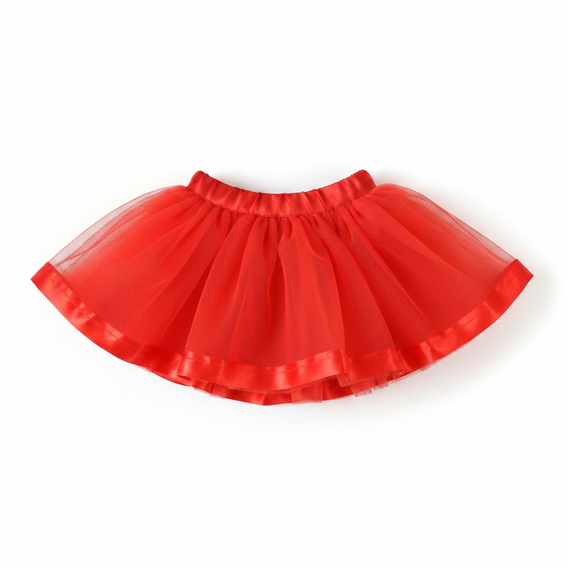 Saia de Tule Vermelha