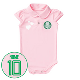 Body Rosa Personalizado do Palmeiras