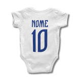 Body Personalizado Com Nome e Número Brasil - Branco