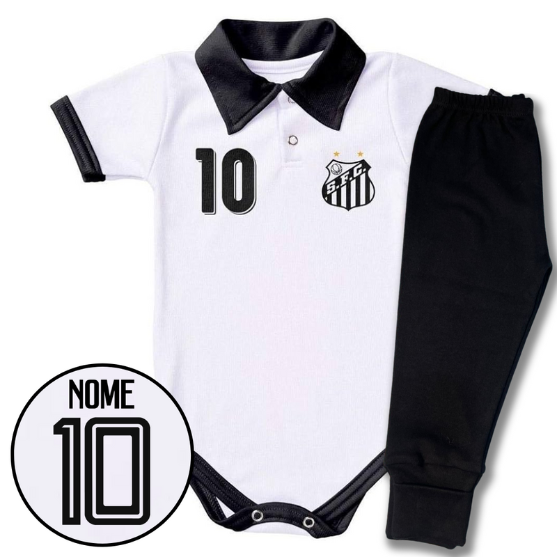 Kit Body Polo e Shorts/Calça Personalizado do Santos