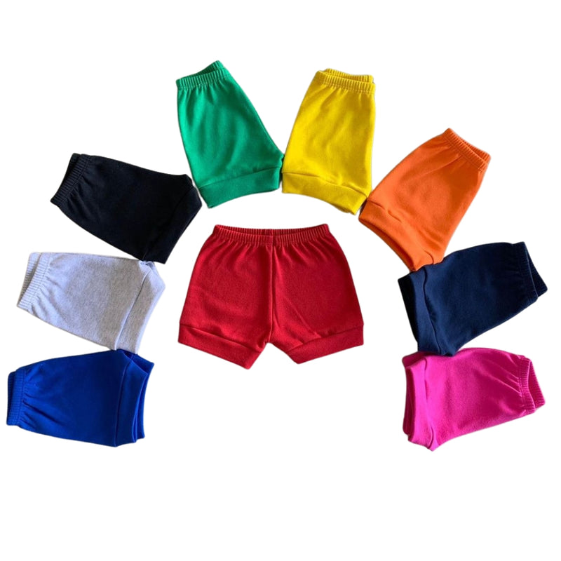 Shorts 100% Algodão - Todas as Cores