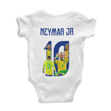 Body Personalizado do Brasil Branco - Edição Neymar Jr