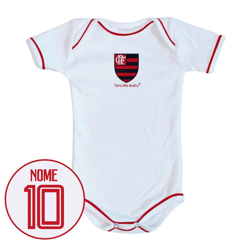 Body Branco Personalizado do Flamengo