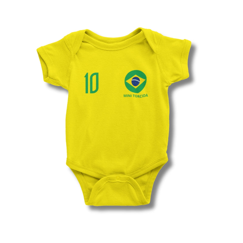 Body Personalizado do Brasil Amarelo - Edição Neymar Jr