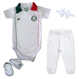 Kit Luxo UV Premium Palmeiras - Branco Com Gola Verde e Vermelha