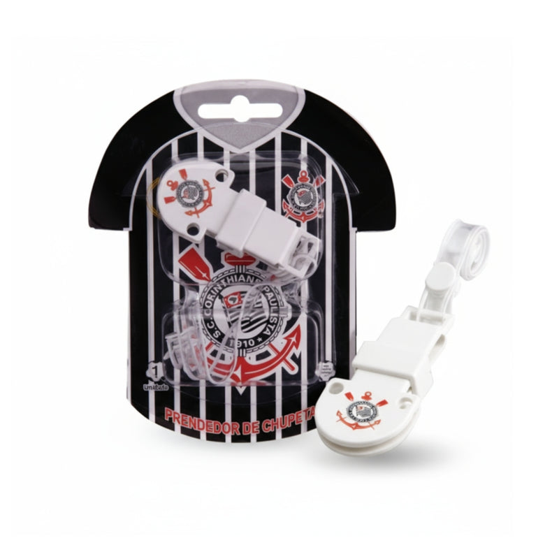 Prendedor de Chupeta Oficial Corinthians