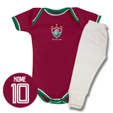 Kit Body Vermelho Personalizado e Shorts/Calça do Fluminense