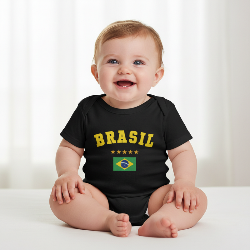 Body Letreiro Brasil - Preto