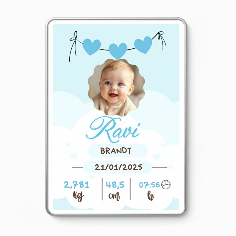 Quadro Metalizado Personalizado 21x30 cm A4