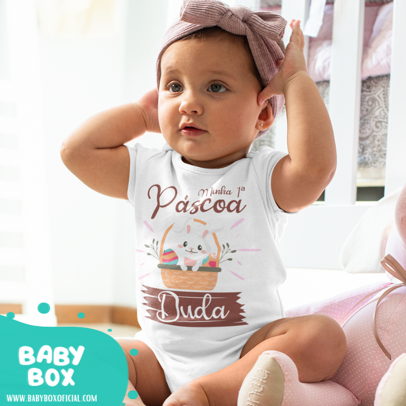 Body Personalizado Minha Primeira Páscoa