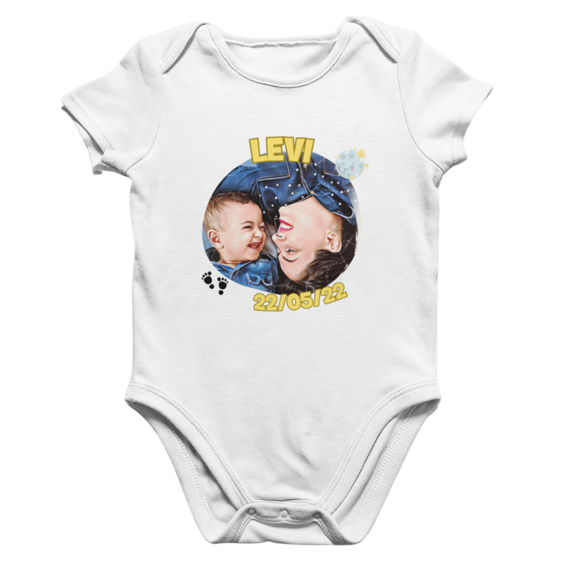 Body Bebê Com Foto e Nome